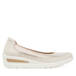 Półbuty Ara. Brązowe czółenka damskie Ara, bez wzorów, bez obcasa, na koturnie. Za 489.99 zł.