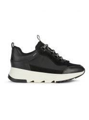 Geox Skórzane sneakersy "Falena" w kolorze czarnym rozmiar: 39. Czarne obuwie sportowe damskie Geox, z materiału, bez zapięcia. Za 377.74 zł.