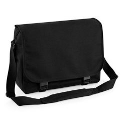 Torba na ramię Bag Base messager. Czarne torby sportowe BAGBASE, bez wzorów, z materiału, duże. Za 80.70 zł.