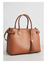 Christian Laurier Skórzana torebka "Anita" w kolorze karmelowym - 32,5 x 23 x 15,5 cm rozmiar: onesize. Brązowe torebki klasyczne damskie Christian Laurier, z materiału, przez ramię, bez dodatków. Za 434.95 zł.