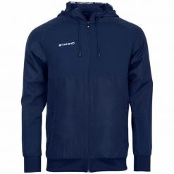 Bluza z kapturem Stanno Centro Micro. Niebieskie bluzy damskie STANNO, m, bez wzorów, z materiału, z kapturem. Za 276.50 zł.