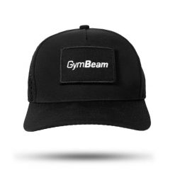 Czapka unisex bieganie oddychająca czarna Ranger. Czarne czapki damskie GYMBEAM, bez wzorów, z materiału. Za 59.90 zł.