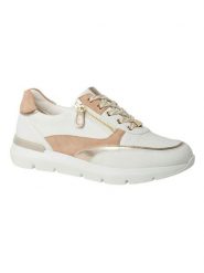 HASSIA Skórzane sneakersy "Bordeaux" w kolorze jasnobrązowo-białym rozmiar: 38. Białe obuwie sportowe damskie HASSIA, bez zapięcia. Za 404.99 zł.