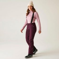 Damskie wodoodporne izolowane spodnie narciarskie Shrink. Fioletowe spodnie sportowe damskie Dare 2b, na zimę, bez wzorów, narciarskie. Za 299.99 zł.