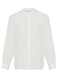 MOSS COPENHAGEN Koszula "Miranda" w kolorze białym rozmiar: XL. Białe koszule damskie Moss Copenhagen, s, bez wzorów, z wiskozy, bez kołnierzyka, bez ramiączek. Za 79.21 zł.