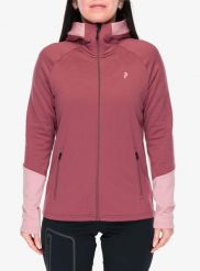 Bluza damska z kapturem Peak Performance Rider Essentials Zip Hood. Czerwone bluzy damskie Peak Performance, l, bez wzorów, z elastanu, z kapturem. Za 643.49 zł.