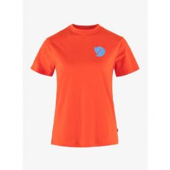 Koszulka damska Fjallraven Fox Boxy Logo Tee. Brązowe koszulki sportowe damskie Fjällräven, bez wzorów, bez ramiączek. Za 190.99 zł.