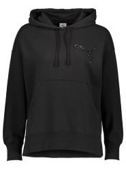 Puma Bluza w kolorze czarnym rozmiar: M. Czarne bluzy damskie Puma, m, bez wzorów, z kapturem. Za 241.56 zł.