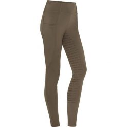 Damskie legginsy jeździeckie z pełną przyczepnością Equipage Kendra. Brązowe legginsy damskie EQUIPAGE, s, bez wzorów, z elastanu. Za 246.00 zł.
