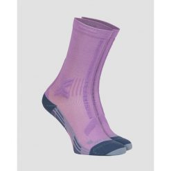 Skarpety X-Socks Trailrun Discover Crew. Fioletowe skarpetki damskie X Socks, bez wzorów. Za 119.99 zł.