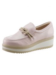 Heine Skórzane mokasyny w kolorze jasnoróżówym rozmiar: 40. Różowe mokasyny damskie Heine, ze skóry, bez obcasa. Za 192.45 zł.