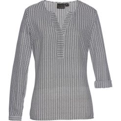 Tunika. Czarne tuniki damskie bonprix, bez wzorów, eleganckie, bez kołnierzyka, bez ramiączek. Za 112.99 zł.