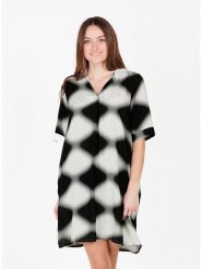 KEY LARGO Sukienka w kolorze biało-czarnym rozmiar: XL. Białe sukienki damskie KEY LARGO, bez wzorów, z wiskozy, bez ramiączek. Za 65.23 zł.