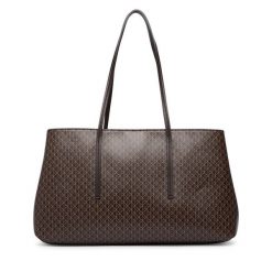 Torebka Calvin Klein. Brązowe torebki klasyczne damskie Calvin Klein, bez dodatków. Za 649.99 zł.
