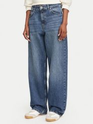 HUGO Jeansy Leni 50564951 Granatowy Relaxed Fit. Niebieskie jeansy damskie Hugo. Za 384.99 zł.