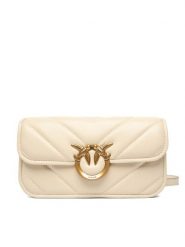 PINKO Torebka Love Box Baguette Al 25-26 PLTT 105083 A2W2 Écru. Listonoszki damskie Pinko, bez wzorów, ze skóry, bez dodatków. Za 1,779.00 zł.