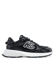 KARL LAGERFELD Sneakersy KL65525 Czarny. Czarne obuwie sportowe damskie KARL LAGERFELD, z materiału, bez zapięcia. Za 669.99 zł.
