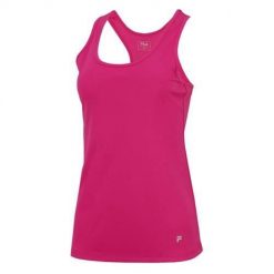 Koszulka treningowa damska Fila Top Mila. Czerwone koszulki sportowe damskie Fila, s, bez wzorów, bez ramiączek. Za 353.00 zł.