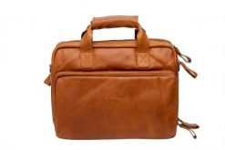 Torba Rowerowa Cali 17 Litrów 40 X 15 X 31 Cm - Wykonana Z Luksusowej Skóry. Brązowe torby na laptopa NEW LOOXS, bez wzorów, z materiału. Za 1,124.00 zł.