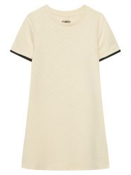 Guess Sukienka codzienna J6GK27 KF972 Biały Regular Fit. Białe sukienki dziewczęce Guess, z aplikacjami, z syntetyku, bez ramiączek, proste. Za 234.99 zł.