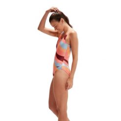 Strój Kąpielowy Speedo U-back – Różowy/Bordowy/Jasnoniebieski – Rozmiar 30. Czerwone stroje jednoczęściowe Speedo, bez wzorów. Za 617.00 zł.