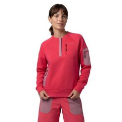 Damska techniczna bluza trekkingowa Siroko Tatras-W Red. Czerwone bluzy damskie SIROKO, s, bez wzorów, z dzianiny, bez kaptura. Za 211.00 zł.