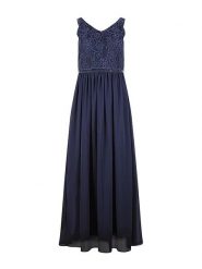 Happy girls by Eisend Sukienka w kolorze granatowym rozmiar: XS. Niebieskie sukienki damskie Happy Girls by Eisend, bez wzorów, z koronki, bez ramiączek. Za 157.35 zł.