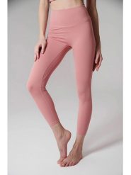 Onamaste Legginsy sportowe "Mantra" w kolorze szaroróżowym rozmiar: S/M. Różowe legginsy damskie Onamaste, m, bez wzorów. Za 114.71 zł.
