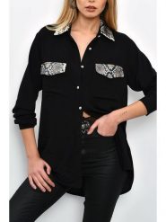 LA Angels Koszula w kolorze czarnym rozmiar: S. Czarne koszule damskie LA Angels, s, bez wzorów, bez kołnierzyka, bez ramiączek. Za 152.99 zł.