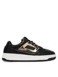 Just Cavalli Sneakersy 80RA3SM2 ZPC07 Czarny. Czarne obuwie sportowe damskie Just Cavalli, ze skóry, bez zapięcia. Za 749.99 zł.