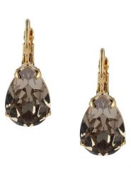 Otazu Pozłacane kolczyki z kryształami Swarovski rozmiar: onesize. Brązowe kolczyki damskie Otazu, z kryształem, pozłacane. Za 113.99 zł.