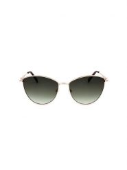 Longchamp Damskie okulary przeciwsłoneczne w kolorze złoto-zielonym rozmiar: 58. Zielone okulary przeciwsłoneczne damskie Longchamp. Za 224.95 zł.