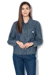 LEE DAMSKA KOSZULA JENSOWA WORKWEAR OVERSHIRT WORKWEAR BLUE L48QXGKR 112111092. Niebieskie koszule damskie Lee, l, bez wzorów, bez kołnierzyka, bez ramiączek. Za 129.99 zł.