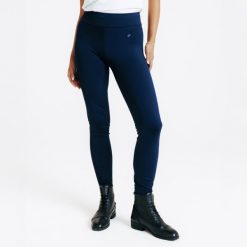 Legginsy jeździeckie damskie 500 full grip. Brązowe legginsy damskie FOUGANZA, s, bez wzorów, z lycry. Za 169.99 zł.
