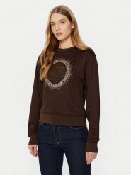 Guess Bluza W5RQ05 K7EX1 Brązowy Regular Fit. Brązowe bluzy damskie Guess, m, z aplikacjami, z syntetyku, bez kaptura. Za 229.99 zł.