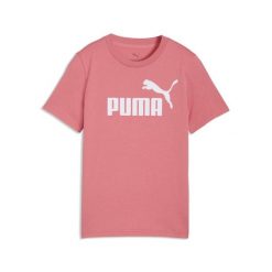 Młodzieżowa koszulka ESS z logo No. 1 PUMA. Czerwona bluzki damskie Puma, m, bez wzorów, z bawełny, klasyczne, bez kołnierzyka, bez ramiączek. Za 79.00 zł.