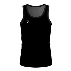 Damski tank top Givova. Czarne koszulki sportowe damskie Givova, bez wzorów, bez ramiączek, do biegania. Za 264.99 zł.