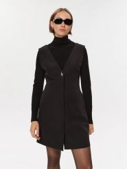 Bruuns Bazaar Sukienka codzienna Rubysus Madita BBW3503 Czarny Slim Fit. Czarne sukienki damskie Bruuns Bazaar, bez wzorów, z syntetyku, bez ramiączek. Za 379.99 zł.