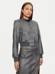 ONLY Kurtka z imitacji skóry Paris 15330040 Szary Regular Fit. Szare kurtki damskie Only, l, bez wzorów, ze skóry, bez kaptura. Za 179.99 zł.