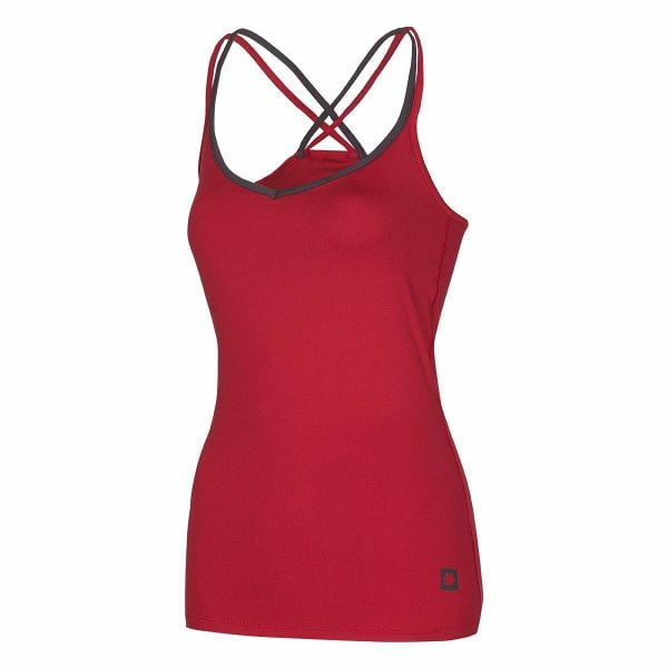 Damska koszulka typu tank top Ocun Corona. Czerwone bluzki damskie Ocun, xl, bez wzorów, bez kołnierzyka, bez ramiączek. Za 188.00 zł.
