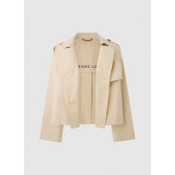 Kurtka damska Pepe Jeans Sheila. Brązowe kurtki damskie Pepe Jeans, bez wzorów, z jeansu, bez kaptura. W wyprzedaży za 482.50 zł.