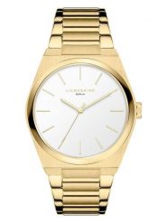 Liebeskind Zegarek kwarcowy w kolorze złoto-białym rozmiar: onesize. Białe, analogowe zegarki damskie Liebeskind, ze stali. Za 282.99 zł.