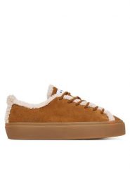 Inuikii Sneakersy Shearling Low 1001.001.0242 Brązowy. Brązowe obuwie sportowe damskie Inuikii, ze skóry, bez zapięcia. Za 1,009.00 zł.