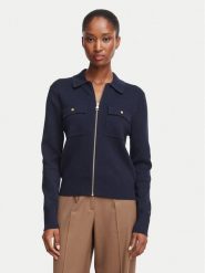 Tommy Hilfiger Kardigan WW0WW51415 Granatowy Regular Fit. Niebieskie kardigany damskie Tommy Hilfiger, l, bez wzorów, z bawełny. Za 649.99 zł.