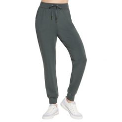 Spodnie sportowe damskie Skechluxe Elevate Jogger Pant. Zielone spodnie sportowe damskie Skechers, l, bez wzorów, z materiału, trekkingowe. Za 249.99 zł.