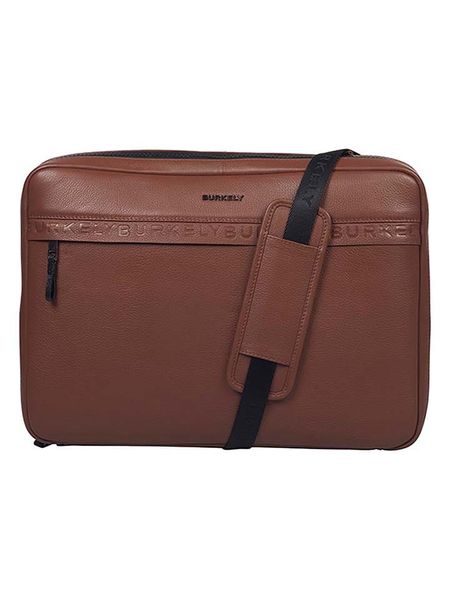 Burkely Skórzana torba w kolorze brązowym na laptopa rozmiar: onesize. Brązowe torby na laptopa Burkely, bez wzorów, z materiału. Za 268.45 zł.