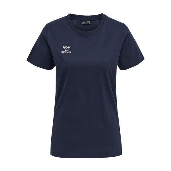 Damska bawełniana koszulka Hummel Move Grid. Niebieskie koszulki damskie Hummel, m, bez wzorów, z bawełny, bez kołnierzyka, bez ramiączek. Za 140.00 zł.