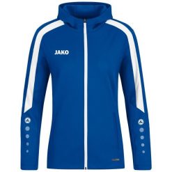 Damska bluza dresowa z kapturem Jako Power. Białe bluzy damskie JAKO, bez wzorów, z dresówki, z kapturem. Za 386.50 zł.