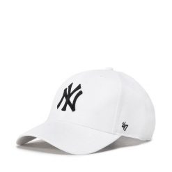 Czapka z daszkiem 47 Brand. Białe czapki z daszkiem damskie 47 Brand, bez wzorów. Za 79.99 zł.