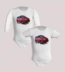 VW T4 — body (Rozmiar: 3M; Długość rękawa: długi; Rodzaj nadruku: VW T4). Body niemowlęce nikiniki, bez wzorów, z bawełny, bez kołnierzyka, bez ramiączek. Za 59.00 zł.